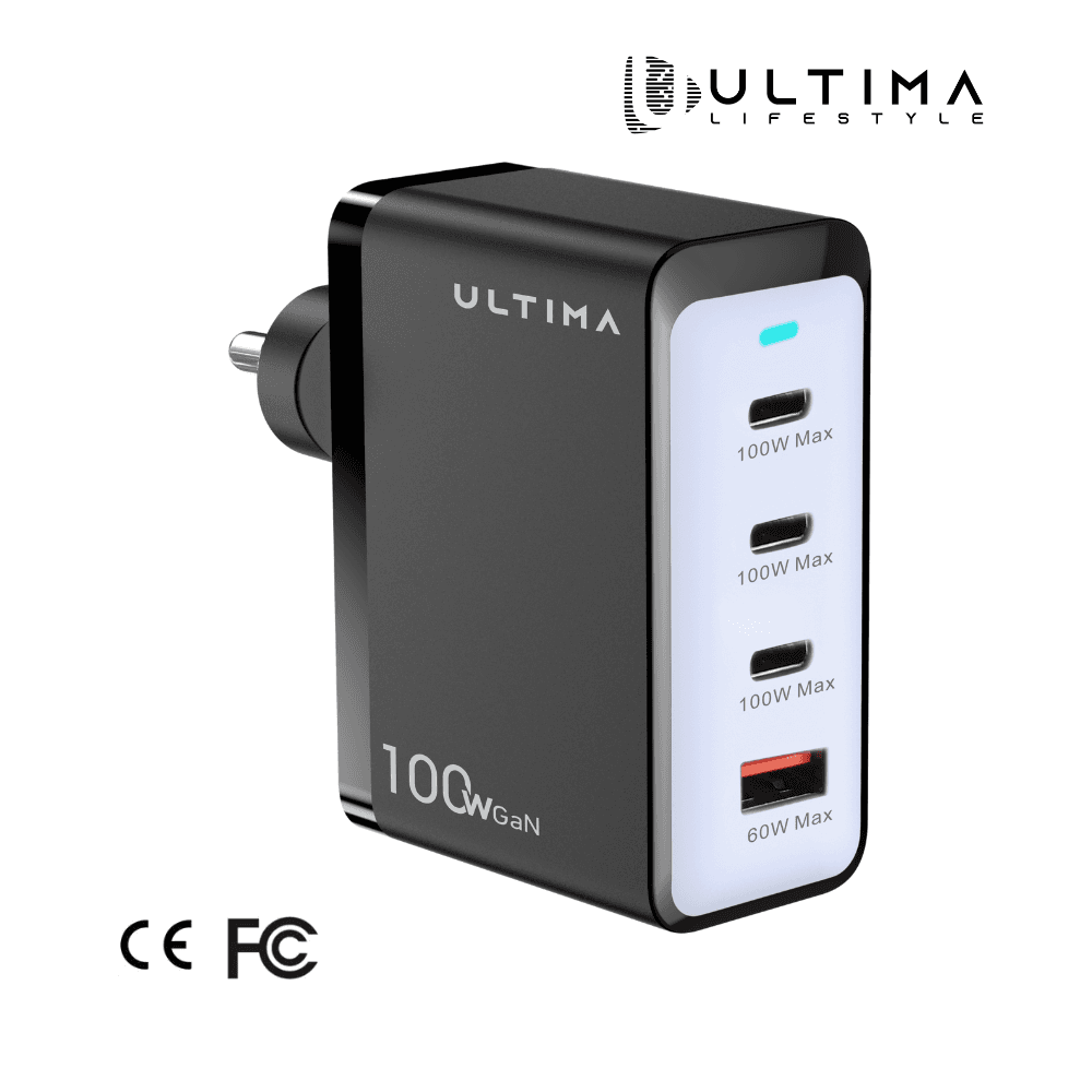 Ultima Rapid 100W PD+QC GaN Charger Adapter