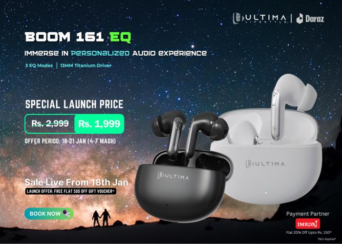 Ultima Unveils Boom 161 EQ: A Sonic Revolution in Wireless Earbuds