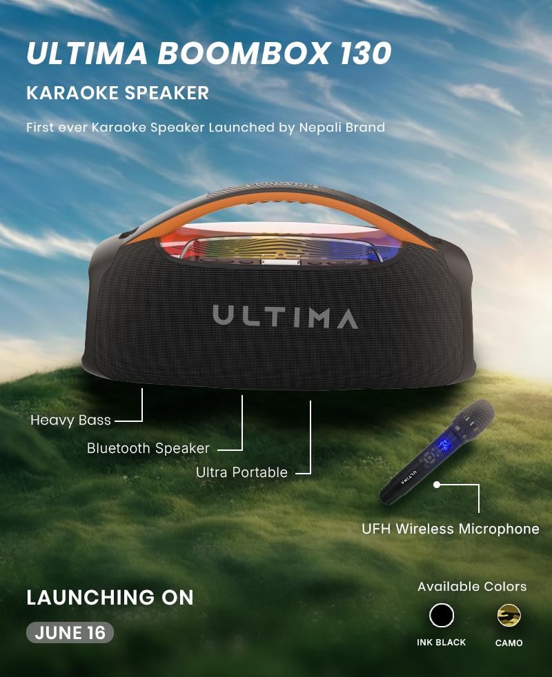 Ultima Lifestyle Introduces Its First Karaoke Speaker in Nepal, the Ultima Boombox 130, Launching June 16